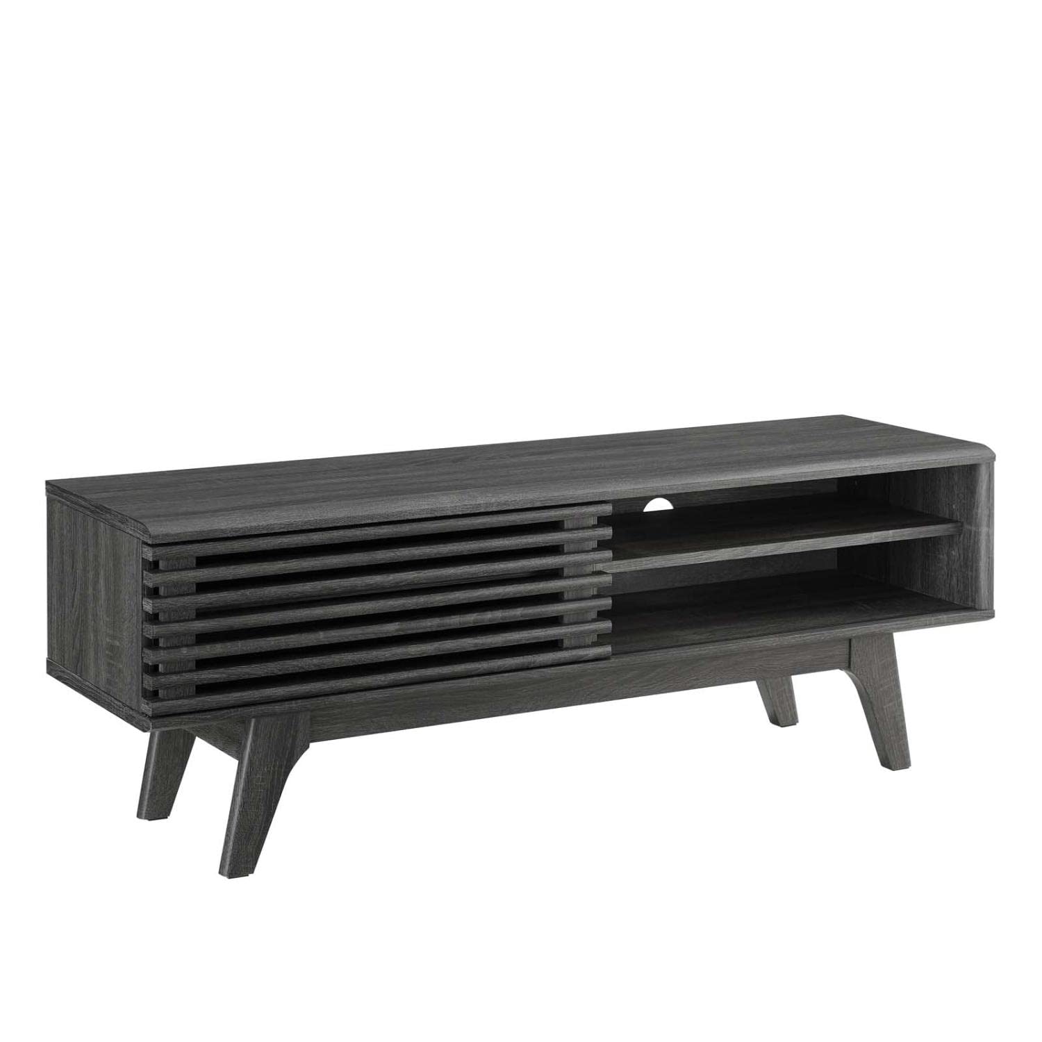 Walnut 48 Inch Mid Century Media Console