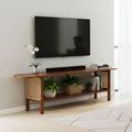Walnut Bamboo Mid Century Media Console