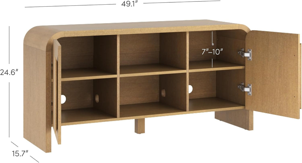Minimalist Media Console for 50 Inch TV
