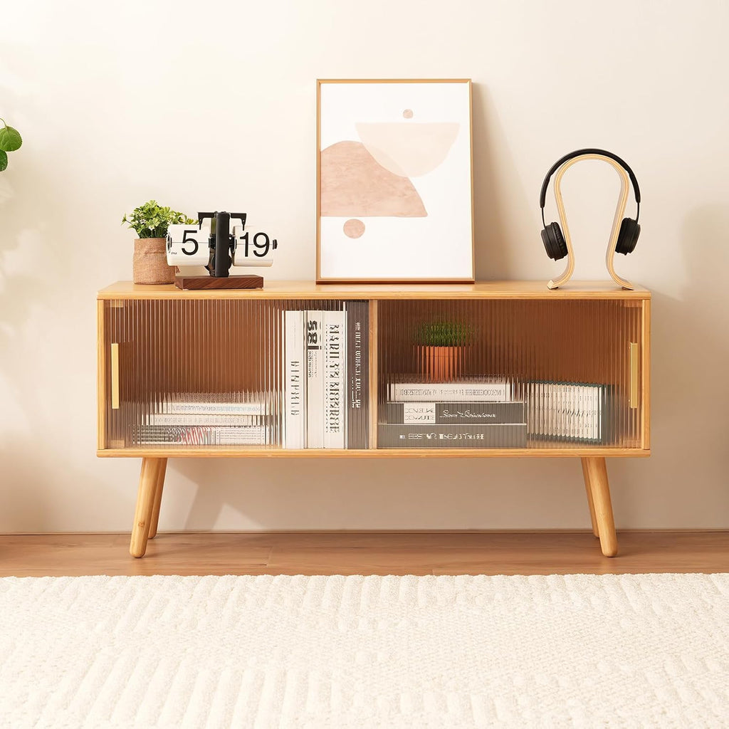 39.4 Inch Bamboo Gaming Entertainment Center