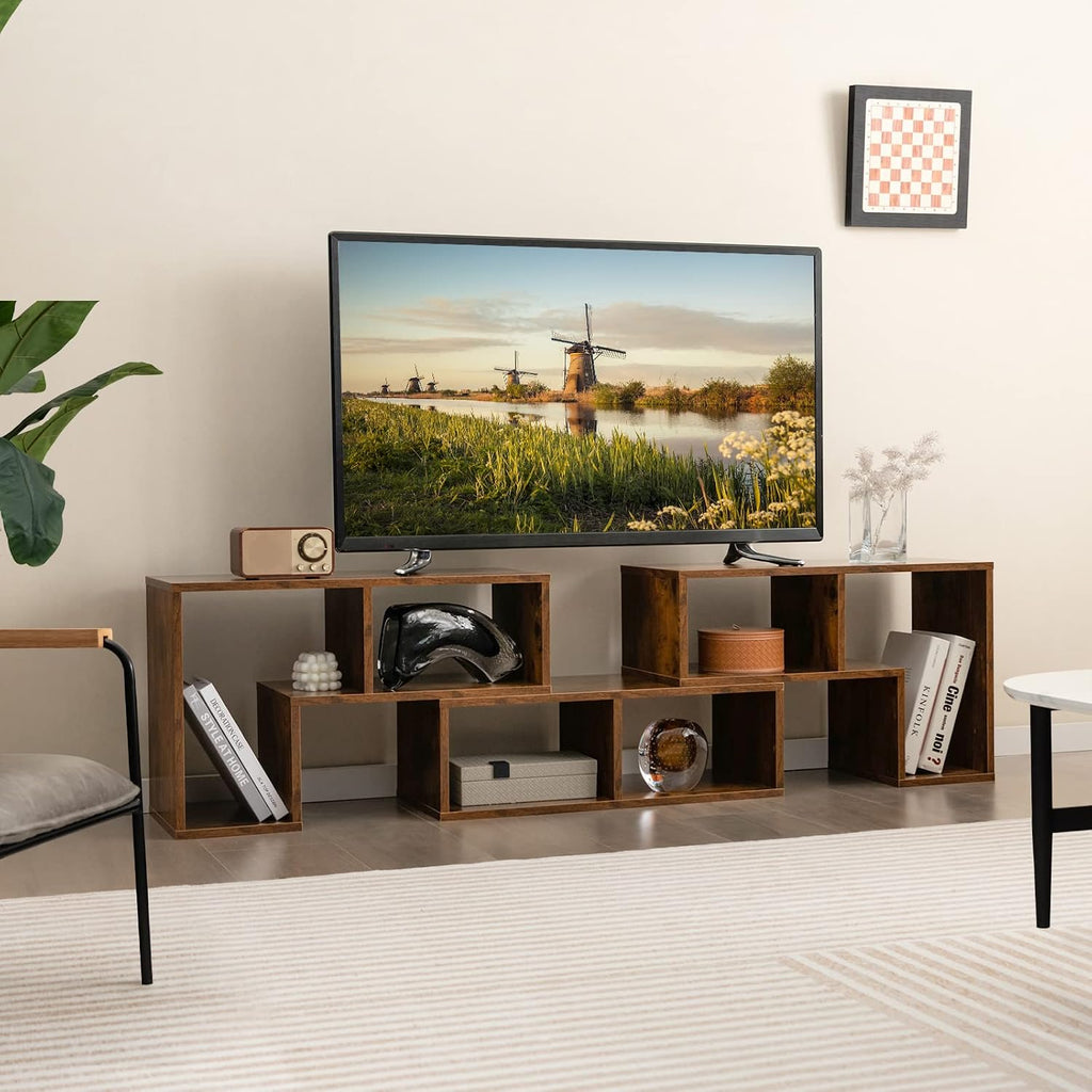 Brown 3-Piece DIY Storage TV Console Set