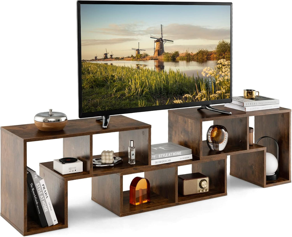 Brown 3-Piece DIY Storage TV Console Set