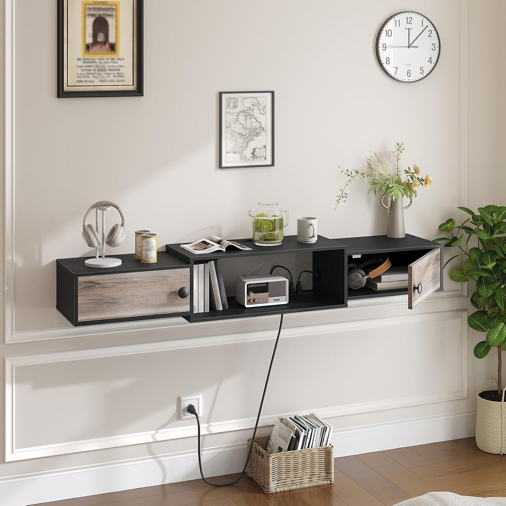 55 Inch Door Floating Media Console