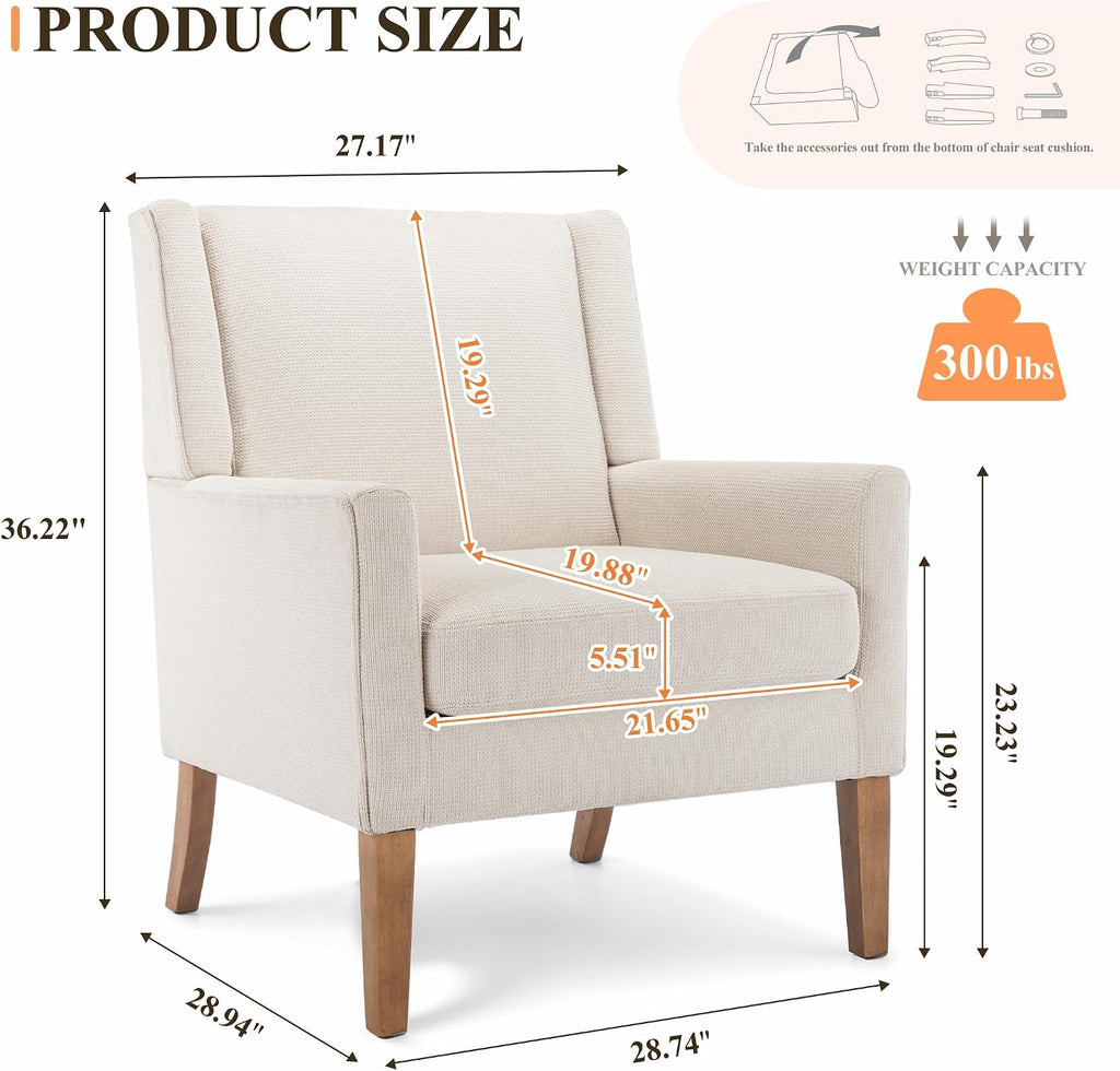 Oversized Velvet Wingback Accent Chairs Set of 2