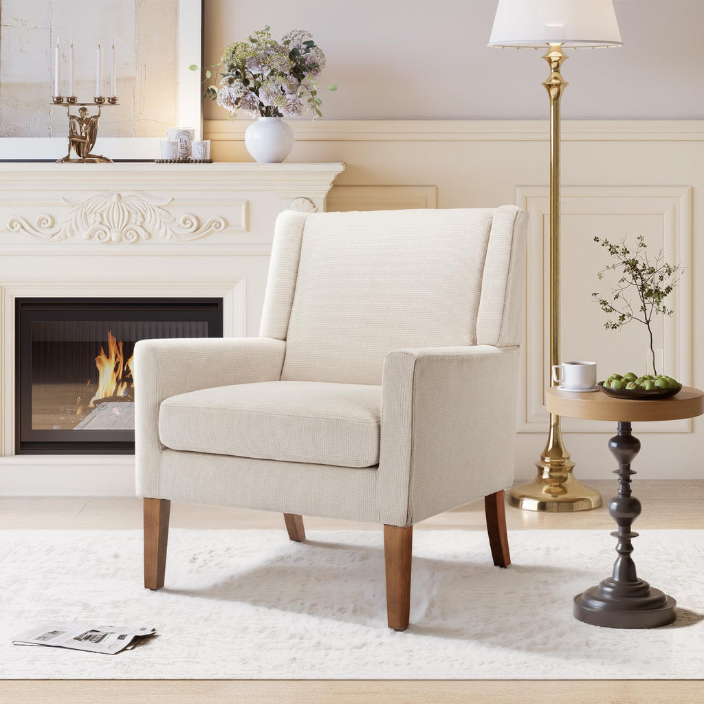 Oversized Velvet Wingback Accent Chairs Set of 2