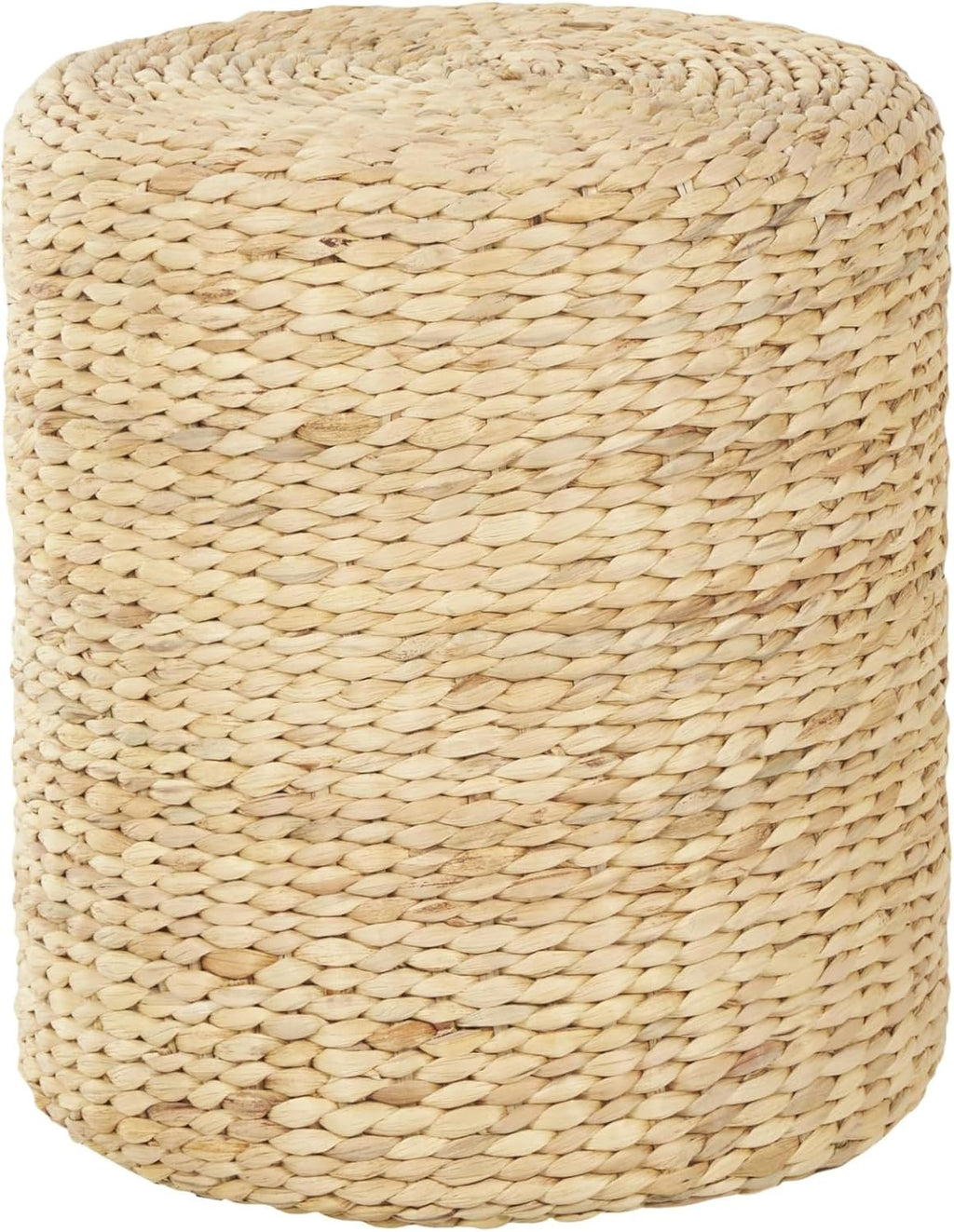 Handwoven Seagrass Drum Brown Side Accent Table